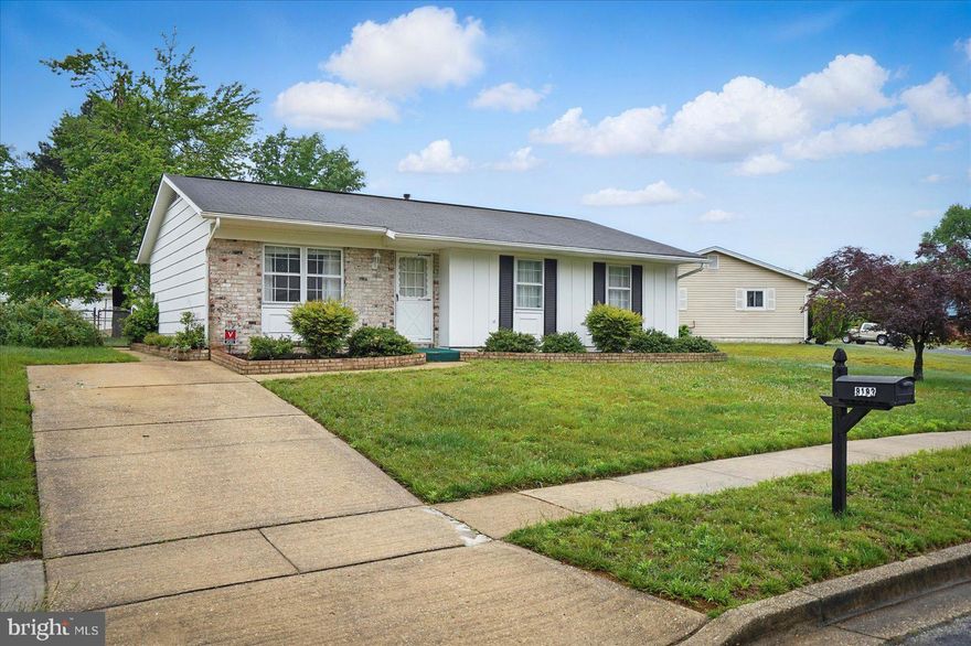 Original owner home has been well maintained and is neat as a pin.  This one level rancher is perfect for those that want to avoid stairs.  It has gorgeous parquet flooring, a large living room plus a kitchen with granite counters that has a cool angled wall and a large eat-in area.  The kitchen opens up to a large patio as well.  There are three generously sized bedrooms with ceiling fans and a very cool retro 1970's bathroom with pink tile, ceramic under the carpet and an original toilet.  The HVAC was replaced in 2022.  There is a large fenced rear yard and a spacious shed attached to the back of the house.  This place has everything you need all for a great price.