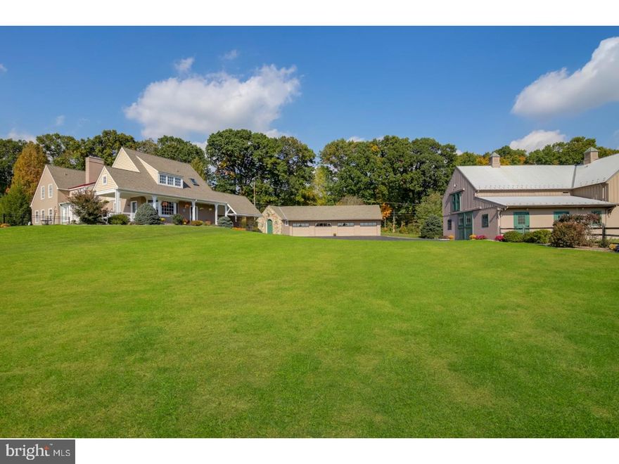 Welcome to this amazing and rare opportunity to reside in the blue ribbon award winning Unionville Chadds Ford School District in an exceptionally elegant 5 bedroom, 4 full and 1 half bath farm home with over 5,400 square feet of finished living space. From the moment you enter the grand foyer through the front door, you will instantly feel at home. The first floor boasts warm and expertly detailed millwork and hardwood flooring that is sure to impress. Enjoy entertaining family and friends in the graciously appointed kitchen, or host more formal evenings in the dining room. The kitchen opens to the great room with wood burning stove providing the perfect spot for a nightcap or for relaxation while enjoying the superb views out back. The first floor is complete with a first floor laundry/mud room, office and first floor master suite with full bath, new carpets and plenty of closet space. Upstairs the magnificence continues as you make your way up the exquisite staircase to the open air landing that overlooks the first floor. Make your way to the second largest bedroom, which has its own bathroom, walk in closet and plenty of space to enjoy some solitude and peace. Also upstairs are two additional bedrooms that share a jack and jill bathroom; each with generous closet space and amazing views from each and every room. As if all of this wasn't enough the finished walk out basement has the fifth full bedroom (currently office space) and full bath, billiards/game room, sitting room and additional storage space that can be converted to additional living space. The spacious outdoor living space is also perfect to treat neighbors and friends to a summer evening barbecue or just quietly enjoy the fauna and flora in your own private gardens. Don't forget the in-ground pool area where you can lounge, cool off and sunbathe while you enjoy the life and equine activities that surround you. This special property boasts four pastures (each with available water and 3 with electric), paddock, muck bin, outdoor riding ring (standard hunter sized and footing), four car detached garage with workshop and the immaculate six stall barn with wash stall, heated tack room, hayloft above and a full apartment complete with one bedroom, one bathroom, kitchen and living area. The apartment space above the barn can be rented out, or provide a private living space for an aupair, in law space or just separate guest quarters. Do not miss this rare opportunity to see this wonderful property.
