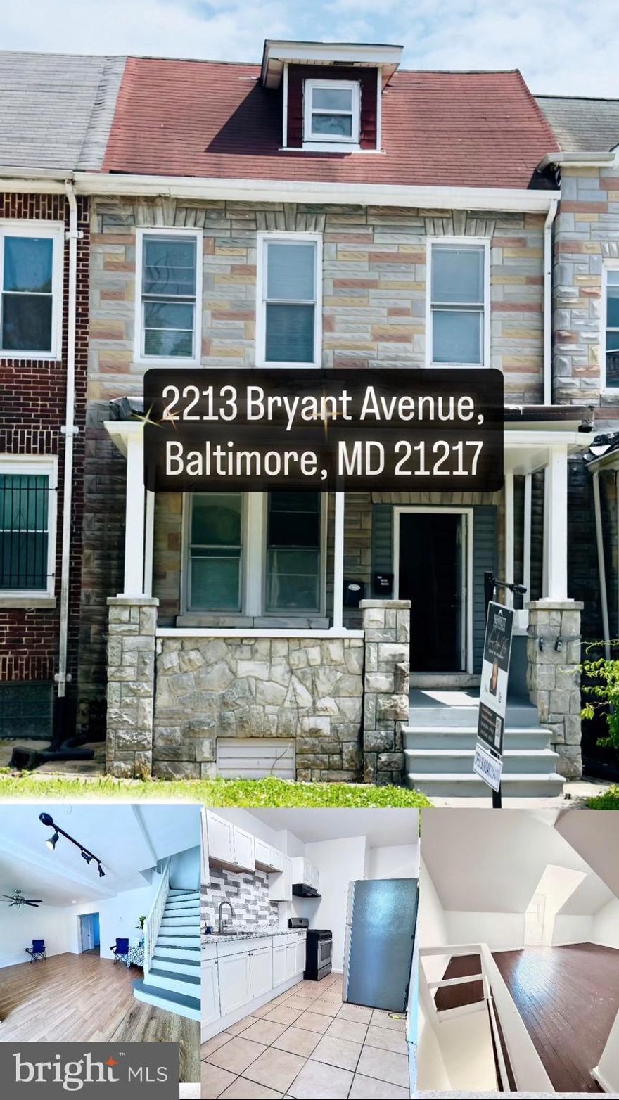 Welcome to your very own  slice of the city of Baltimore, Maryland at 2213 Bryant Ave in the Woodbrook subdivision.

This 4-bedroom townhouse has  a loft that can be counted as a bedroom number 5, with a functioning half bath that can be converted to full bathroom in the basement: it’s  home base for your weekend treks through Druid Hill Park and morning coffee at the Rawlings Conservatory. 

With 1,400+ sq. ft. of space, it’s got the bones of a classic 1920s townhouse but the feel of a modern industrial masterpiece. Come for the brick soul, stay for the five-minute commute to MICA or the Zoo and experience the charisma and city charm.