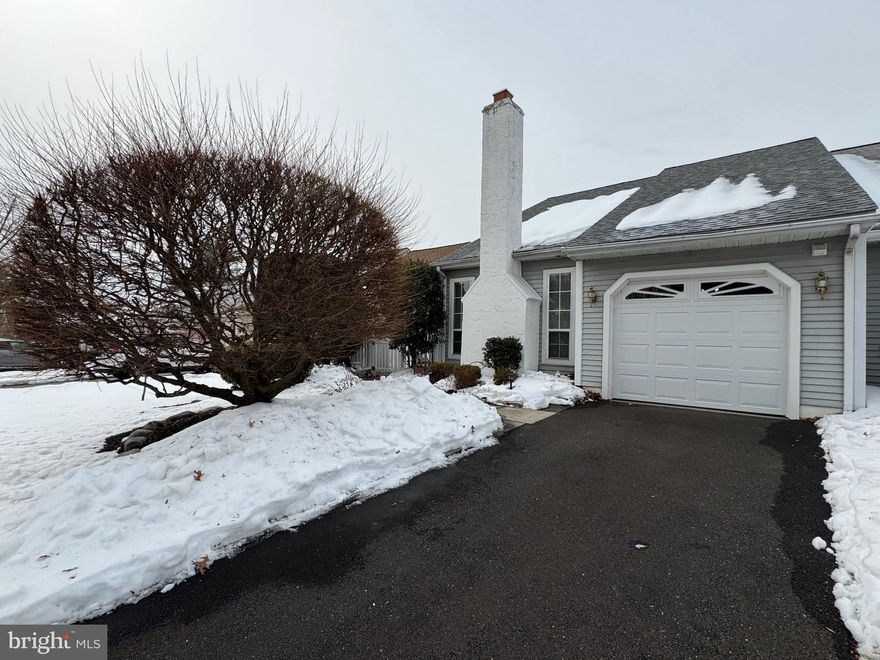 Welcome to 177 Raintree Court in the much desired neighborhood of Summit Trace.  This move in ready home offers a lovely open floor plan promoting an abundance of natural light.  Private entrance and courtyard lead you into a central foyer with turned oak staircase, coat closet and ceramic floor.  The living room boasts a vaulted ceiling, brick propane fireplace with a raised hearth and flanked by windows, another palladian triple window and a vaulted ceiling drawing your eye to the loft above. An open dining room with brass chandelier is spacious and a great place to celebrate holidays and family dinners.   The updated kitchen offers solid wood cabinetry, granite countertops with updated backsplash & lighting, undermounted stainless steel sink, breakfast counter and stainless steel appliances too. Here you’ll find an updated sliding glass double door leading you a deck for outdoor dining.  Next, back inside you’ll find a generous primary bedroom with walk in closet, a private entrance to the hall bath and views of the rear yard.  A second bedroom is just steps away, offering a double door closet and windows also overlooking the rear yard. Completing the main floor, you’ll find an entrance to the laundry/utility room with a door leading to the interior garage space.  Upstairs you will find a generous loft (can be converted to a 3rd Bedroom or used as a home office space), overlooking the living room.  Another full bathroom, walk in closet and large attic storage area complete the second floor. Outside you will find additional private driveway parking, side deck and fenced side and rear yard. Located nicely on a cul de sac, but mid block location. Water Heater 2022, HVAC 2013, fireplace conversion to propane 2008.  No HOA with monthly fees. Award winning Neshaminy School District. Close to shopping, Core Creek Park & Tyler Park.  Easy commute to I 95/295 and Route 1 corridor. Time to live the good life at 177 Raintree Court and call this location HOME.