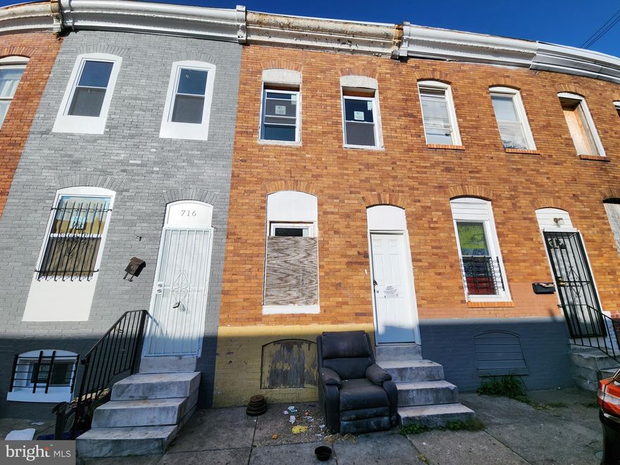 POST AUCTION: MAKE AN OFFER! Deposit: $10,000. Recently renovated, 2 story townhome located in the Milton- Montford area. JUST MINUTES to Johns Hopkins Hospital & Frank C Bocek Park. Convenient Access to Major Traffic Artery, MD Route 40.