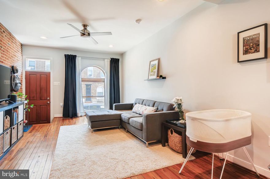 CHAP tax credit- 5 yrs left on this beautiful            quality renovation by John Bolster of the New Renaissance Architects. OFF STREET PARKING,This home boasts natural light thru all the beautiful windows .Three bedroom and three full baths!  Finished basement with extra storage room.  Rooftop deck with impressive city views!  Heart pine flooring throughout.  Top quality contemporary fixtures and finishes Cook with gas enjoy your spacious kitchen.  Laundry on upper level.   Meticulously kept by original first owner since renovation. Large storage room in basement. Parking pad in rear for off-street parking. Super convenient Riverside/Fed Hill   location!