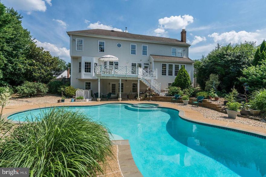 Welcome to 2402 Stryker Ave, a charming colonial-style home nestled in Vienna, VA, in the Madison high school pyramid. This meticulously maintained 5-bedroom, 4.5-bathroom residence offers the perfect blend of modern convenience and timeless elegance, ideal for families seeking a tranquil yet connected lifestyle. The fully finished basement offers additional living space, perfect for a home theater or game room, with a guest suite and a full bathroom. Enjoy outdoor living at its finest with a beautifully landscaped backyard, a spacious deck for alfresco dining, and a charming patio area. The highlight is the HEATED POOL, perfect for year-round enjoyment and relaxation. The backyard is ideal for hosting summer barbecues and pool parties.