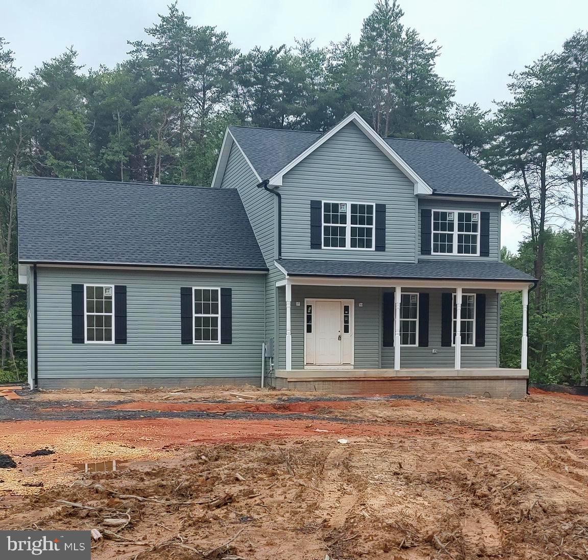 GORGEOUS TWO STORY UNDER CONSTRUCTION WITH COMPLETION IN OCTOBER. BEING BUILT ON BEAUTIFUL 4+ ACRE LOT WOODED IN BACK . HOME FEATURES 4 BEDROOMS, 21/2 BATHROOMS.
LIVING ROOM WITH PROPANE FIREPLACE, KITCHEN HAS UPGRADED CABINETS , ISLAND AND PANTRY. MASTER BEDROOM HAS WALK-IN CLOSET AND MASTER BATHROOM. UPPER LEVEL LAUNDRY. ALSO 2 CAR GARAGE WITH GARAGE DOOR OPENER.
**INTERIOR PICTURES ARE EXAMPLES OF WHAT THE HOUSE COULD LOOK LIKE WHEN COMPLETE.**
