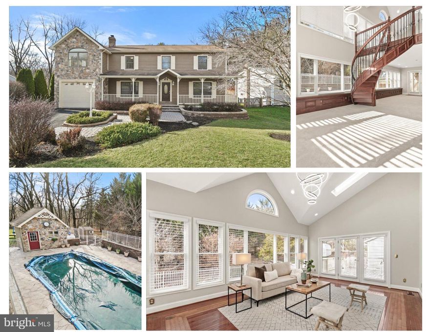 Absolutely stunning completely renovated home with over 5200 sf of finished space and a pool, backing to trees.  From the moment you enter the front door, you will not believe the upgrades to this stunning home. It’s like moving into a newly built home! When you enter, you’ll find a beautiful study to the right, complete with glass doors. To your left, there is a formal living room. The kitchen has granite countertops and all new stainless steel appliances. To the right of the kitchen is a formal dining room - this home is fully equipped for all your entertaining dreams! Hardwood floors gleam throughout the main floor. And just beyond the kitchen is the family room which opens to the deck. To the left of the family room is an absolutely stunning, 2 story room. Take the circular staircase to the fully finished lower level of your dreams. The rec room with all new carpet has a wet bar overlooks the pool, there is a bedroom, full bathroom, and a gym with a wall of mirrors! The lower level is fully out of ground and opens to gorgeous oversized pool surrounded by a stone patio and fully fenced. And there is a small pool house with stone matching the home which could be setup as a change room or for storage of all your pool and lake toys! This wonderful outdoor area. backs to trees offering you lots of privacy. Upstairs, you’ll find a luxury owner’s suite that has a huge sitting room with hardwood floors and a fireplace which separates it from the bedroom. The primary bedroom has a fully renovated luxury primary bathroom, and a gorgeous walk-in closet equipped with a stunning custom shelving system. Three more bedrooms and another full bathroom complete the upper level. All bathrooms are completely renovated with custom tiles and glass shower doors. This dream home is completely finished save for a storage area under the lower level stairs. This property backs to open ground and lots of trees. What are you waiting for? Call this and Lake Linganore home today! You also have access to all that Lake Linganore has to offer. Deep Navigable lake, multiple sandy beached, multiple pools, boating, fishing, swimming, tennis, basketball, beach volleyball, nature & bike trails, Frisbee golf, pickle ball, Event Tent, Farmers Markets, Summer Concert Series under the stars, playgrounds and so much more! Don't miss the chance to call this home today!