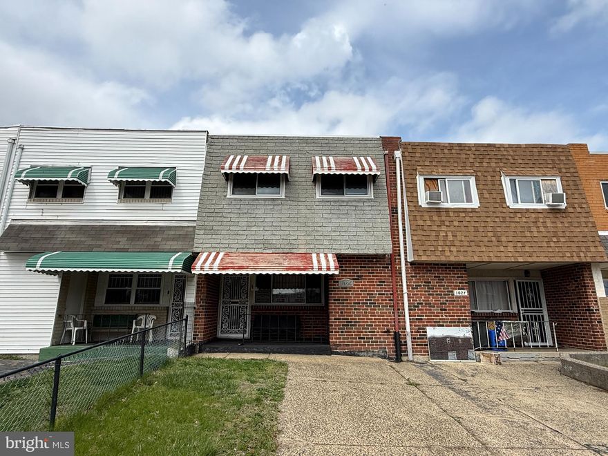 Great opportunity for a flip or rental right next to Temple University! This 3 bed, 1 bath house with driveway is built on a slab, so no basement to deal with. With your vision and touch, bring this property into 2025!