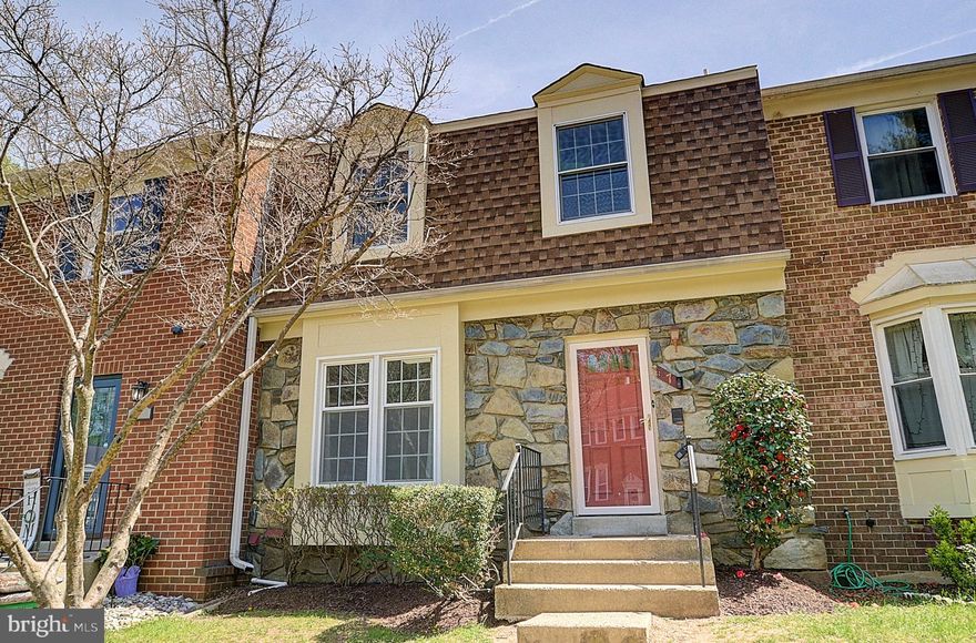 Immaculate updated Townhome at end of Cul De Sac.  Just painted with new carpet. Gorgeous private deck overlooking woods.  New roof and recently replaced HVAC and Hot water heater. New windows on main level. Sunken living room and large lower level. Fireplace in basement. Fantastic private location. No need to preview. Close to Metro, ICC and shopping.
