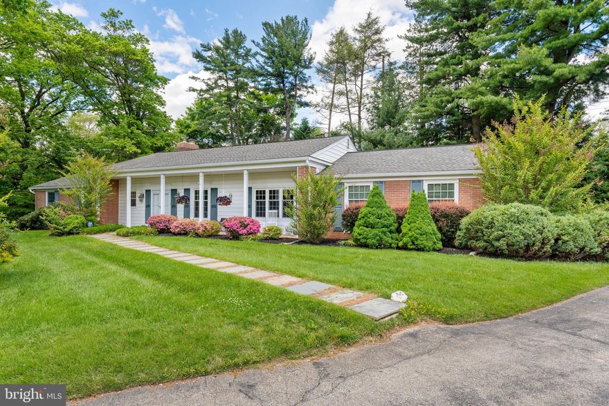 Welcome to this private oasis in Radnor Township! Nestled on  .75 acres of meticulously landscaped grounds, this charming ranch house offers the perfect fusion of serenity and practicality. 
 The spacious layout flows seamlessly from the entry foyer to the living room and expansive dining room with a cozy fireplace.  The heart of the home lies beyond-a vaulted and skylit family room with abundant built in shelving, a half bath  and adjacent to the eat-in kitchen.  
The opposite wing boasts three bedrooms and two full bathrooms and stair access to the walk-out lower. This floor is a versatile space, featuring two multi-purpose rooms currently utilized as an office and a music room. Whether you're working from home, pursuing your passions, or simply seeking a quiet retreat, this area offers endless possibilities. Complete with a laundry room and large storage closets, organization is effortless.
Step outside to enjoy your own personal paradise.  Lush mature landscaping compliments a sparkling pool and expansive patio area- perfect for gatherings or simply unwinding after a long day-The outdoor space is truly enchanting.  
Located just minutes from the R-100 and R-5 trains, as well as Downtown Bryn Mawr, this property offers easy access to  the variety of shopping, dining, and entertainment options and the convenience of easy access to center city and the airport. 
Don't miss your chance to experience the epitome of suburban living in Radnor Township.   Showings start Friday 5/17/24 @ 10 am.  You can schedule now.