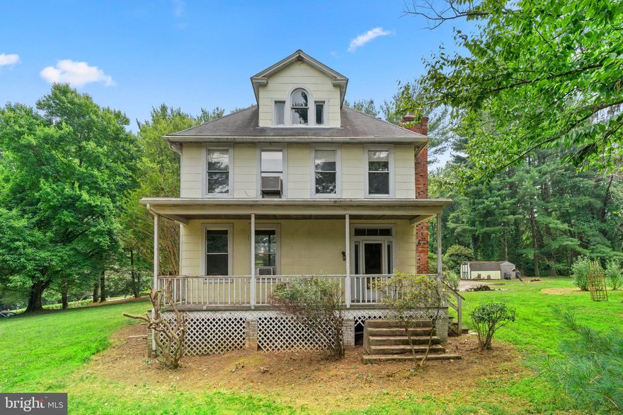 Fantastic opportunity, for investors or someone willing to do some renovations, to purchase a detached home on an acre lot.  The home has great bones and just needs some cosmetic updating.  This home offers so much character including hardwood floors, beautiful staircase, and unique pocket doors.  The main level features a huge dining room, kitchen, living room, laundry room/half bath, and sizeable foyer with wood stove insert.  The upper level includes a large primary bedroom, 2 additional bedrooms, full bath, and staircase to the attic.  The large attic has so much potential to be converted to additional finished living space.  The primary bedroom used to be two separate bedrooms and can easily be converted back to a four bedroom home.  The unfinished basement offers an immense amount of storage.  Located in a  quiet neighborhood in Reisterstown close to major routes, restaurants, and shopping!  Home being sold strictly as-is.  Offer deadline is 7/3/2023 at 12 p.m.