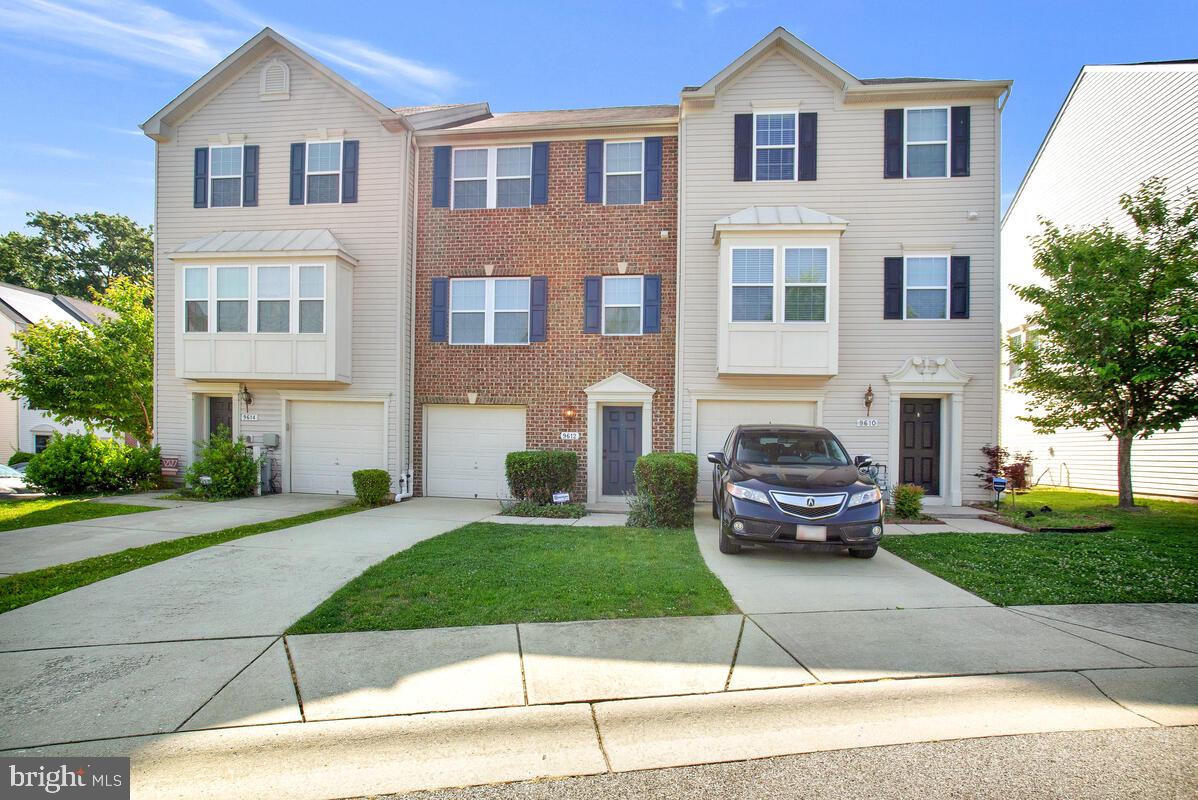 Amenity loaded brick front town in a lovely enclave of townhomes in Howard County! Ceramic tile foyer. High end luxury vinyl plank flooring. Ground level features a rec room with cozy gas fireplace and entertainment kitchen with rear exit to brick paver patio. Main level with living room, powder room, kitchen and morning room with exit to low maintenance engineered wood deck. Fabulous eat in kitchen with stainless steel appliances, granite island, 42 inch cabinets and ceramic tile backsplash! New HVAC and New water heater. Three bedrooms and two full bathrooms on third level. Luxury owner's suite with vaulted ceiling, space saver closet system and attached spa bath with dual vanity and nice tile. One car garage with auto opener. Lovely setting - backs to open space. Must see!