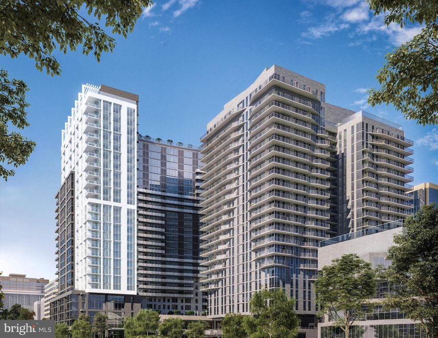 Welcome to Pierce!   AMAZING UNOBSTRUCTED VIEWS OF GEORGETOWN, THE POTOMAC AND THE NATIONAL CATHEDRAL! Brand new, never lived in with all warranties intact!   2 FULL SIZE parking spaces included.  Luxurious new construction condominiums in the heart of Rosslyn rising 27 stories.   Ready for move in!     Boasting open floorplans, balconies in most residences and floor to ceiling windows.  Top of the line chef kitchens featuring Thermador appliances, wine fridges, 7 inch hand scrapped hickory flooring, Snaidero cabinets and Quartz countertops  with waterfall islands.   Stunning master baths with heated flooring, Bardiglio marble, Brizo faucets and spa inspired glass showers.   The building will feature true white glove concierge services 24/7, double level fitness center, rooftop club room with outdoor dining and swimming pool.     Our C4 model featured here has a great open floorplan, direct elevator access, 2 bedroom and two full baths / 10 ft ceilings.  **Schedule a visit to  our sales office today and tour this home!  Virtual Tours also available.