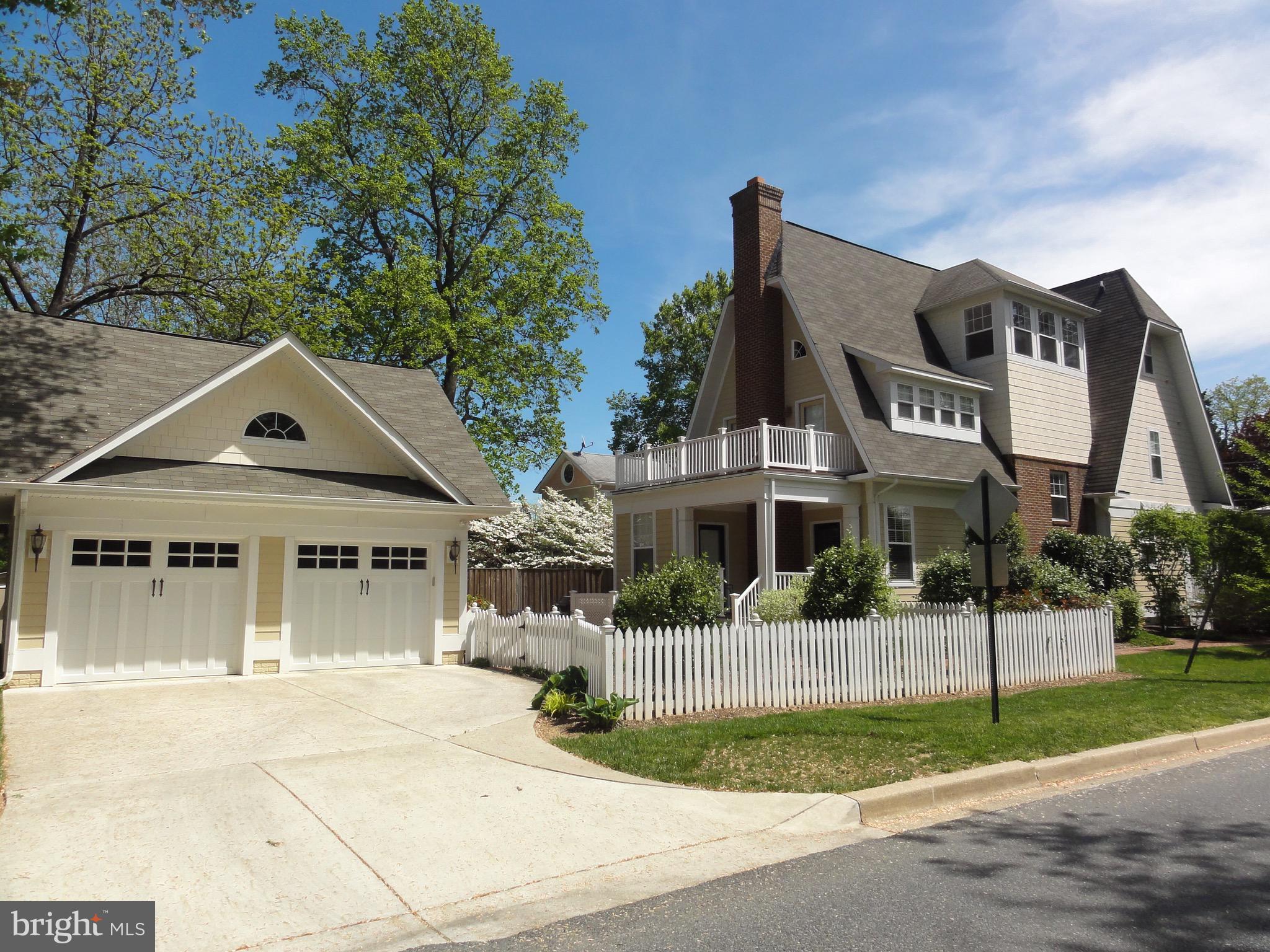 Call listing agent for showings. Note: tax records do not reflect this property having a third floor. Thus, Zestimates are inaccurate. This is a beautiful one-of-a-kind, custom-built home, located in Charming Old Town Kensington and in the Walter Johnson, North Bethesda and Kensington/Parkwood school districts. It features 4 levels with 6 BRs, 5.5 Baths. The Master Bedroom is amazing. Full of sunshine both mornings and afternoons and with its 2-stories-tall ceilings, and private deck. The Finished attic is exciting with its treetop views and openness and light. This Attic Loft area is a great office or hang-out or playroom, plus there is a full bath and a bedroom. The lovely family room with its beautiful & cozy Brick masonry fireplace is where you will want to spend this Christmas and many to come. This home was built with loads of charm & quality. The walls are 2x6's, there are PVC boards and hardy-plank siding and real hardwood flooring. There are two laundry rooms (Basement and 2nd floor) and two HVAC systems. The basement is dry as a bone, light & bright and is fully finished. It has a lg BR with private bath and a three-room suite with bath and kitchenette. Great for in-laws, an au pair, maids room, extra rental income or students still living at home. You will fall in love with this home! This house is in the city limits of Kensington, a small town with great access to both public transportation and major roadways. The Town features a 4th of July Children's Parade, Farmers market at the train station, a Labor-day parade and much more. It is a COMMUNITY and this house is walking distance to all of Kensington's shops, antique stores, restaurants, wine stores, Starbucks. It has that small town feel yet close to all of DC. The train is just a couple blocks away. Buses at the corner. Metro subway stop slightly over 1 mile. Call Jan with questions