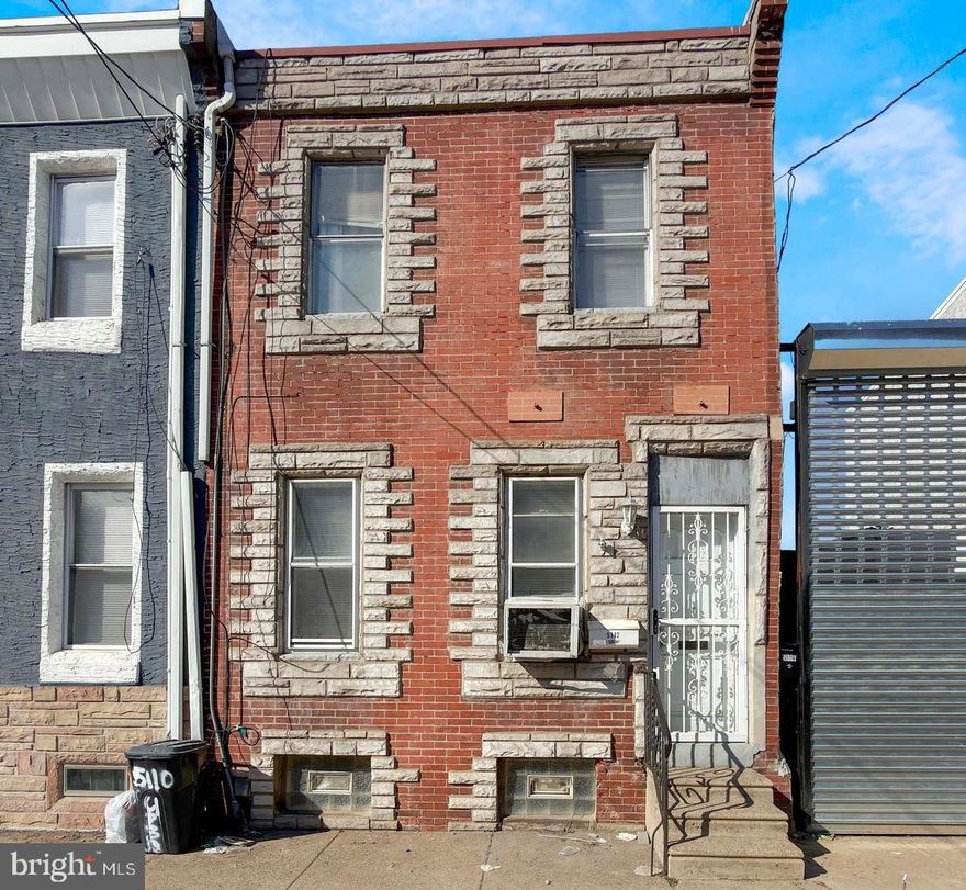 5112 James Street — now offered at a new, improved price with a motivated seller seeking a quick sale. This 3-bedroom, 1-bath twin features a spacious living room with wood floors and a distinctive exposed brick accent, leading into a separate dining area. The sun-filled kitchen opens to a fenced backyard, perfect for summer cookouts and outdoor gatherings. Upstairs offers a primary bedroom, two additional bedrooms, and an updated full hall bath. The basement provides extra storage and includes the laundry and utilities. Conveniently located near public transportation, shopping, playgrounds, and quick access to I-95 North & South—plus just a 5-minute drive to Fishtown’s cafés and dining scene.