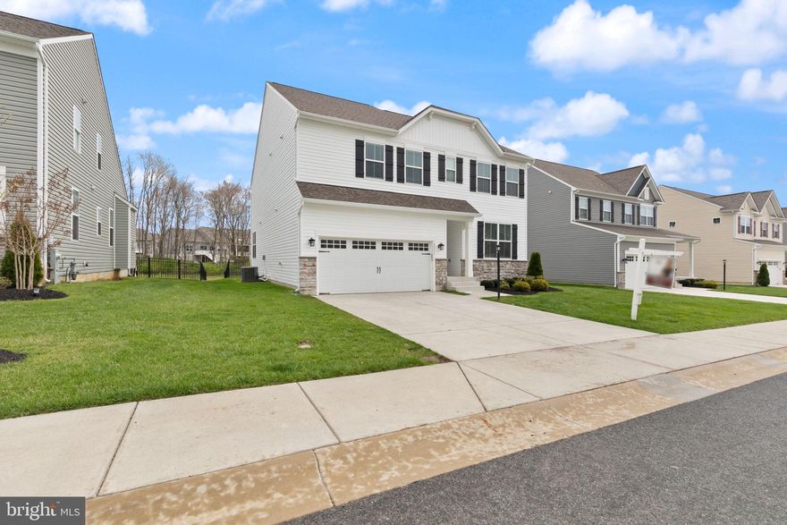 BETTER THAN BRAND NEW, already built and ready for move-in! Don't miss this practically new and  true 4 bedroom and possible 5th bedroom in lower level  home in Fallston! This one is so well done with a great open concept floorplan and neutral paint throughout!  Awesome location and gated community where the HOA does your lawn, shovels and plows the snow right up to your door, pays for your trash removal and takes care of weeding and mulching your flower beds as well as pruning the bushes around your house.  The Chef's kitchen with a huge kitchen island, white cabinets, gas cooktop with hood, walk in pantry and quartz counters.  The first floor has a flex room that can be a formal living room, office, playroom or formal dining room.   The open concept family room, breakfast nook, and kitchen are perfect for formal or informal gatherings with the gas fireplace adds warmth with luxury vinyl flooring. Upstairs you will find four bedrooms. The primary bedroom has a 20 foot long walk-in closet, but the other three bedrooms have walk-ins as well. There is a buddy bath between two bedrooms and the 4th bedroom with its own private bath. The laundry room is conveniently located on the bedroom level.  Basement has multiple rooms with a possible 5th bedroom, rec room, office nook, and play area. Rough in is ready for a bathroom.  Backyard backs to the community walking trail and is fully fenced with a wrought iron fence. Nothing to worry about here!  The centrally located community is close to I-95, downtown Bel Air, and all the local Blue Ribbon Schools.