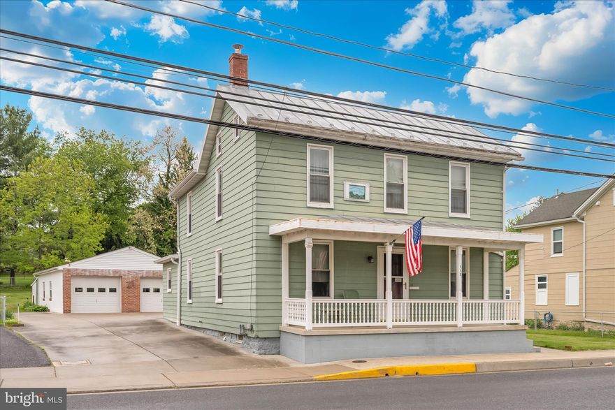 This spacious colonial in sought-after Thurmont offers  2,200 square feet of living space and a layout that gives you options. The main level features a large kitchen with plenty of cabinet and counter space, an eat-in area, and pantry, along with a separate dining area, living room, and an office that could easily serve as a main-level bedroom. You’ll also find a full bath with a stand-up shower and laundry, plus an expansive family room with a pellet stove, ideal for gatherings. Upstairs includes three bedrooms, one full bath, and ample storage space. Outside, enjoy evenings on the covered front porch or the rear covered patio, along with a large partially fenced yard and a detached two-car garage with electricity and two additional storage areas.  Don’t miss your chance to make this your next home!