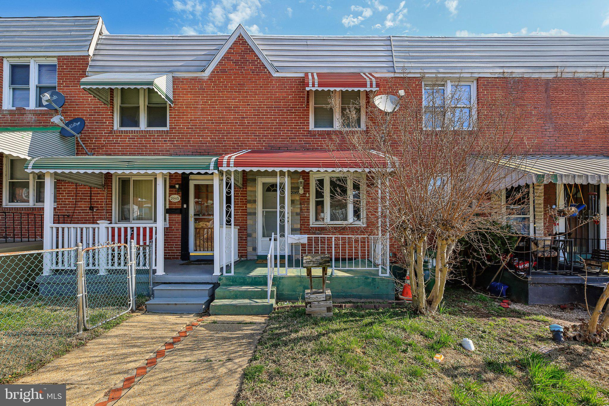 Charming 2-Bedroom Townhouse in Morrell Park. Located at 2047 Grinnalds Avenue in Baltimore's desirable Morrell Park neighborhood, this 2-bedroom, 1-bathroom townhouse offers 812 sq. ft. of living space. Built in the 1950's, the home features a traditional brick exterior, a functional layout, brand-new carpet, freshly painted, and recently updated bathroom. It's conveniently situated near local amenities, public transportation, and major highways for easy commuting. Priced at $140,000, this property presents an excellent opportunity for first-time homebuyers or investors seeking a rental property