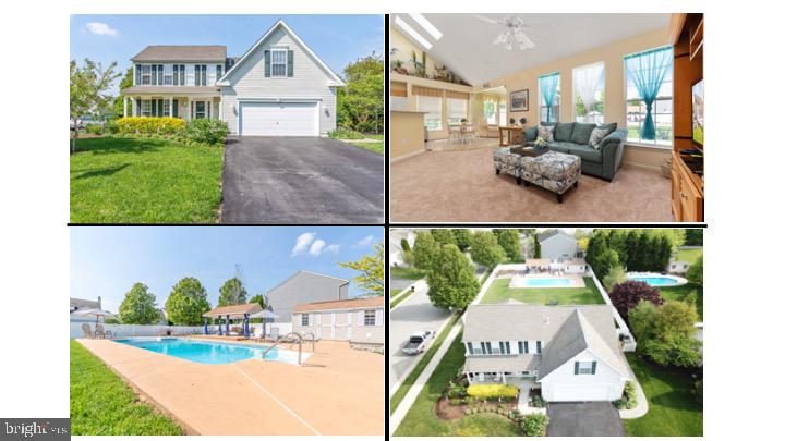 You DO NOT want to miss this one!! LARGE corner lot with GORGEOUS in ground pool! This PRISTINE home boasts OVER 2500 sq ft, 4 LARGE bedrooms with First Floor Master Suite, 2.5 Bathrooms, OPEN floor plan, NEW carpet, FRESH paint, Sunroom, 2 car garage, and much much more! The kitchen showcases granite countertops, Breakfast Bar, eat in kitchen table area, NEW appliances, and open to Living Room and Sunroom. The upstairs boasts 3 LARGE bedrooms with room for EVERYONE!! The backyard is your very OWN PRIVATE oasis. The in-ground pool and pool house just scratch the surface of this immaculate backyard. The deck and patio make this the perfect entertaining backyard! Even with all of that there's still PLENTY of yard space available for endless options. All is enclosed with 6 ft private white vinyl fence!!! To top it off this home offers NO HOA, convenient location and in the coveted North Brook neighborhood!!