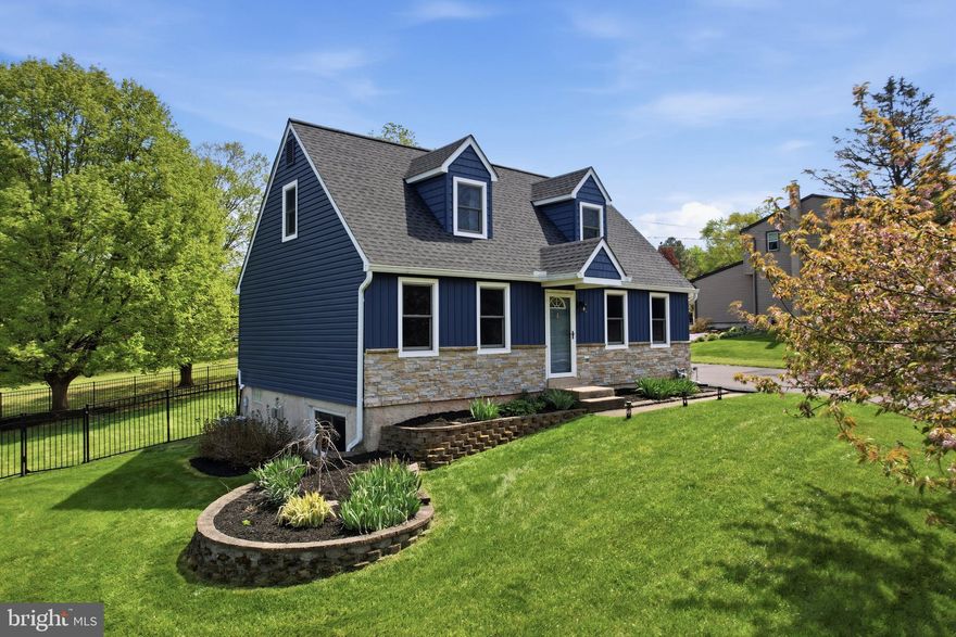 Welcome to this inviting 4 Bedroom, 2 Bath Cape Cod home that blends classic charm with everyday comfort.  Nestled on a generous almost 1/2 acre lot, this property offers both space and serenity in a picturesque setting.  Inside, you will find a warm and functional layout featuring an eat-in kitchen--perfect for casual meals and gathering your family.  The home offers four well-sized bedrooms and two full bathrooms, providing flexibility for guests, home office space, or growing households. Step outisde to the enjoy the beautifully landscaped yard and a stunning rear patio--ideal for relaxing evenings, entertaining, or summer barbeques.  A convenient storage shed adds extra utility, while the partially finished basement offers additional living space or recreation space with room to customize.  Located in the Award-Winning Souderton School District and closet to shopping, restaurants and major routes.  This home combines comfort, charm, and outdoor beauty--ready for you to make it your own.