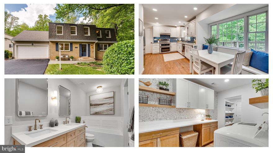 We are so excited to share with you this spacious, character-filled, absolutely charming, 5 bedroom, 3.5 bath, Baron model colonial with 2 car garage in sought-after Kings Park West!  We love everything about this house, top to bottom!  The Baron is the largest model in the neighborhood and this particular home is simply stunningly beautiful.  Hardwood floors run from the brand-new front door through almost all of the upper two levels of this character-filled home.  The large foyer opens to the dramatic dining room on one side and the spacious living room on the other.  The back of this large home includes a welcoming and creatively updated kitchen with high quality cabinetry, stone counters, stainless steel appliances, the most delightful window seat, and a custom butler's pantry.  The kitchen and breakfast nook open to the lovely family room with its woodburning fireplace and access to the large deck which has a lovely view of the back yard and wooded parkland behind the house.  Upstairs, you'll find four character-filled bedrooms, all with those (recently refinished) hardwood floors, two completely updated bathrooms, and tons of great storage space in lots of closets!  The large primary bathroom features a large, walk-in shower, a deep and spa-like soaking tub, double vanity, cool touches, and of course, beautiful medicine cabinets.  The lower, walk-out level of this home is completely finished with a  separate office, recreation room, super darling laundry room, and the third full bathroom.  Kings Park West is such a special and sought-after neighborhood. There's a large lake with a 2 mile nature trail, several parks and playgrounds, tennis and sports courts, a soccer field and a KPW soccer league for the littles (seriously, so cute), 3 community pools with NO WAITING LIST,  quick access to Metro bus and the VRE, and just a short distance from University Mall Theatre which has the best popcorn in Fairfax County.