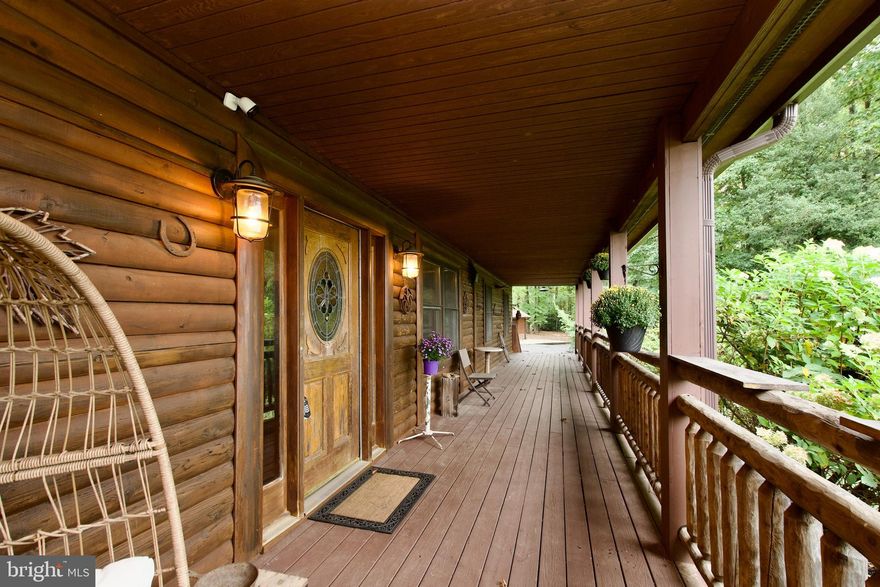 There is something special about Moyaone Reserve and there is something more special about this serene property which includes a primary house with 3bdrms/3.5 baths, and a guest house w/3 bdrms and 2 baths.  The 3248 sq ft PRIMARY HOUSE includes a 5 car garage with a lift and kitchenette area, covered parking for 2 cars and an extended driveway that can hold multiple cars with a rear entrance to the main road.  You'll be greeted by a long tree-lined extended driveway and end up at the primary house  which has an extended front porch.  This property is uniquely made with an open concept, volume ceilings, a stone fireplace, open modern kitchen and spacious living areas.  The primary suite is on the main level and offers tons of space, a sitting area, huge walk in closet, laundry area and a covered porch.   There is an additional room on the main level with volume ceilings that can have multiple uses.  This room has access to the carport area.   The wood flooring, large room sizes, finished lower level, a unique "grow" room/storage area, and several flexible room spaces allow for multiple uses of these areas to include office space, entertainment areas, relaxation room, sleeping area and more.   The 1200 sq. ft. GUEST HOUSE is an updated property and has some modern touches throughout including updated kitchen,  2 full baths and 3 bedrooms.  This unique layout allows for multiple uses, ie  residence, home office, gallery, rental unit and more.  This property has a central HVAC system.   As you make your way to this phenomenal property along the tree lined driveway, you’ll be drawn into the nature and serene vista views that Moyaone Reserve has to offer.   You won't want to miss out on the opportunity to own this unique property!  This is an estate sale.