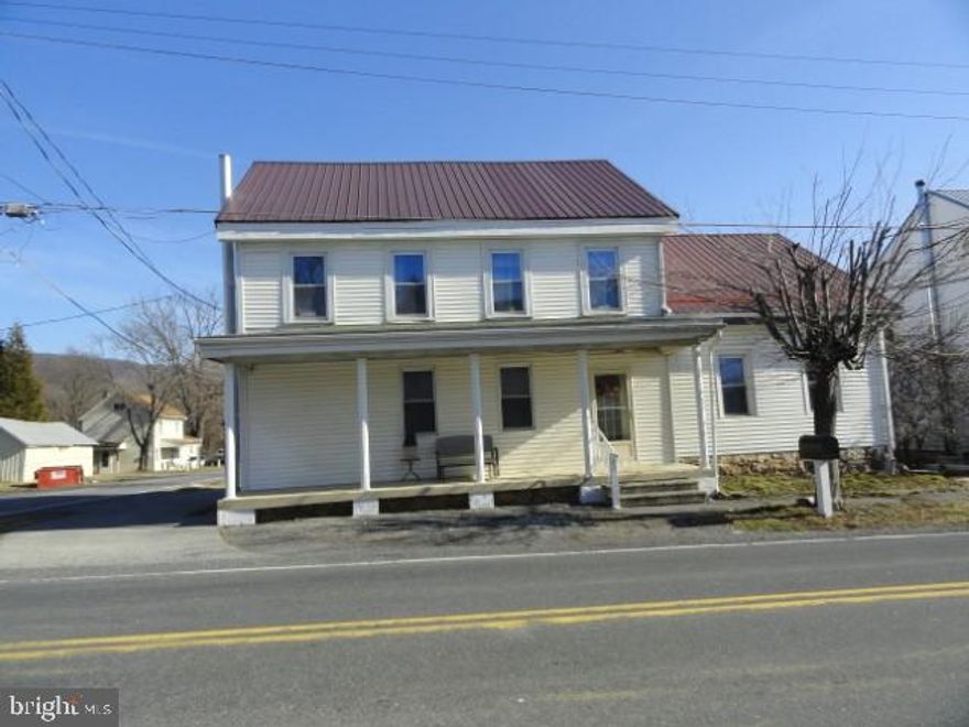 Early colonial log home featuring many early features- center hallway,  open staircase, original raise paneled doors, pine walls upstairs, 2  arched stone fireplaces located in the cellar. This home has 3 bedrooms, 1.5 baths. Located on a corner lot in the village of Upperstrasburg, room for small animals. Detached 2 car garage, small barn, fenced back yard.

TO BE OFFERED AT PUBLIC AUCTION: SAT, APRIL 19th at 11am