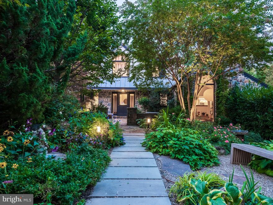 Prepare to fall in love with this exquisite collection of architecture, design, and landscape set on a large and secluded property in Easttown's most bucolic location, the Radnor Hunt. This mini-estate, Indian Rock Farm, originally dates back to 1780, offering unparalleled historic presence yet has been painstakingly transformed and renovated under the careful direction of acclaimed Joe D'Urso and is ready to pass along to the most discerning and sophisticated buyer. This home represents a perfect and harmonious blend of old world charm with amenities, appointments and finishes that have contemporary yet timeless flare. The end result is a property that presents in mint condition and offers turnkey living like no other.  The property encompasses the main house, many hardscaped patios, terraces, verandas serving as multiple outdoor living spaces, an original spring house now serving as cabana/outdoor half bath while poolside, as well as a combined coach house/at-home gym/guest cottage. Hallmarks include wide planked floors, stunning fireplaces, interesting ceilings, some with exposed beams and remarkable millwork just to name a few.  The great room is graced with oversized Palladian window and glass doors, creating uncompromised integration of outdoors and is adjacent to stunning chef's kitchen with professional-grade appliances, remarkable stone & marble countertops, morning nook and additional family room. The main house includes four bedrooms, each with stunning en suite baths. The homeowner's suite includes a luxurious marble bath , spa room both accented with radiant heat, a customized walk-in closet, and gracious bedroom with soaring ceilings, exposed beams and custom built-ins. Every detail and element in this home has been custom designed and curated. Further, this home has been updated with newer mechanicals including a newer 50-year roof, newer HVAC systems, in-ground pool, newer kitchen and baths. The coach house offers a detached two-car garage with eye-catching glass doors, a first-floor gym, yoga room and powder room with an accessible patio. The two-story cottage with two bedrooms and full bath, is perfect for au pair, out-of-town family and guests alike as well as an expansive work space outside the home. This property has been transformed into a horticultural paradise, reminiscent of an arboretum. The irrigated landscaping encapsulates the entire property and offers uncompromised privacy and will please any gardener or nature lover at heart. Close to shopping and dining destinations along Philadelphia's famed Main Line.  Top-rated Tredyffrin Easttown Schools as well as close proximity to a host of highly regarded private schools. Easy commuting to Philadelphia, NYC and beyond with nearby AMTRAK service in nearby Paoli. This is truly a spectacular, one-of-a-kind, Main Line retreat and must be seen to be fully appreciated.