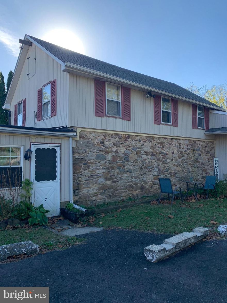 Lovely first floor apartment with open floor plan.  Walk in closet in bedroom, linen closet and pantry.  Large patio and yard.  Conveniently located near the Chalfont train station. Plenty of off street parking.  New flooring and paint throughout. Coin operated laundry is located on premises. Looking for immediate occupancy.  Make your appointment today! **NO PETS OR SMOKING**.    Application required with credit, background, criminal reports.  First months rent and security due at lease signing.