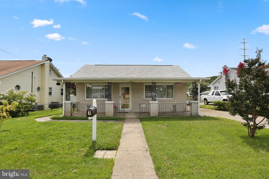 Tucked away in the coveted Victory Villa neighborhood, 7 Nacelle Rd. is an oversized 2 bedroom, 1 bath bungalow with a screened in sun room, full basement and attic space both great for extra storage. This was once a 3 bedroom but functions perfectly with the extra living room space. Upon arrival you can’t help but notice the perfectly manicured lawn with private driveway and adorable front porch. A huge added bonus is the storage shed complete with electric and air conditioning! Both bedrooms have original hardwood flooring and ceiling fans. The bathroom is large and features a new vanity and toilet. This home is private and extremely well-kept. Don’t miss this excellent opportunity!