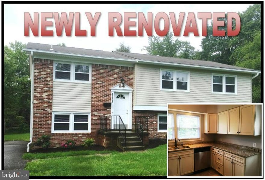 Brand new & ready for new owners, check out these Spring 2016 renovations, all new flooring, all new kitchen w/ stainless & granite, open space, fresh paint,new baths, new siding, the list goes on, it looks spectacular! Nice level yard w/ deck off of family room,, close to base, walk to town amenities, easy access to 210 for commuters. 20 Minutes South of National Harbor. Shows well!