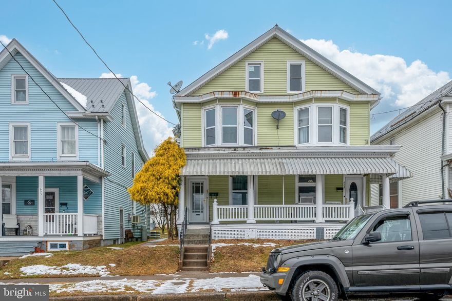 This Completely Renovated gem offers the perfect blend of modern amenities and classic charm. Nestled on a quiet street, this home features 3 spacious bedrooms and 1.5 bathrooms, making it ideal for comfortable living. Step inside to discover a spacious first-floor living area with a formal dining area that includes built-in storage. The home is move-in ready with Brand New Carpeting and Luxury Vinyl Plank (LVP) flooring throughout, complemented by all New Paint and Brand-New windows that fill the space with natural light. The kitchen is a chef's delight, boasting Brand New Cabinets, Stainless Steel appliances, Brand New Countertops and a stylish tile backsplash. Every detail has been thoughtfully updated, including all New Vanities, lighting fixtures, and plumbing. Plus, enjoy the comfort of Brand-New Heating. Outside, you'll find a nice front porch perfect for relaxing, and a cute backyard ideal for entertaining, with the added convenience of off-street parking in the rear. Don't miss the opportunity to make this beautifully updated house your new home!