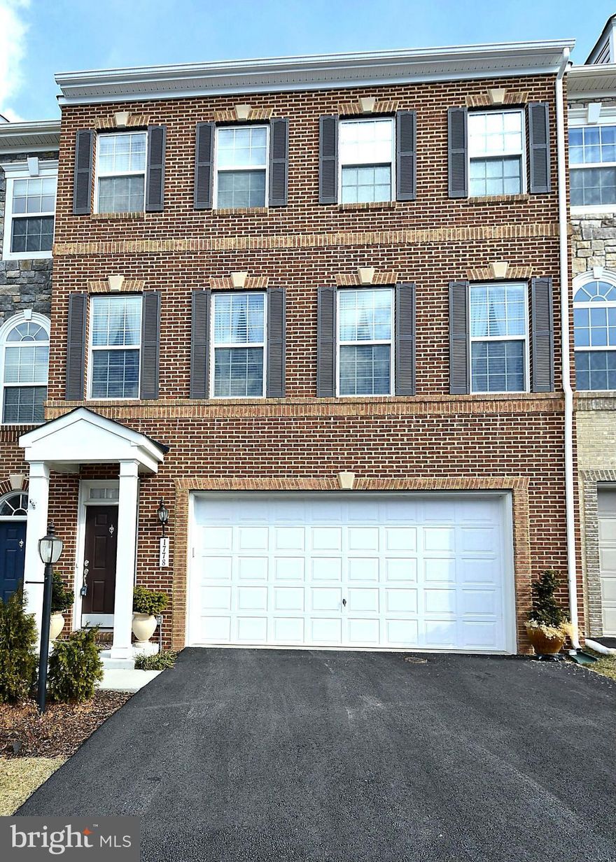 Just one year old.  3 Bdrm, 3.5 Bath K-Hovnanian townhome. 3 Story Full Extension. Entertaining size Living Rm and Dining Rm. Gourmet deluxe kitchen with party size eating bar. SS appliances.  23' 1st flr Great Room off Kitchen. Hardwood on main level and stairs. Huge lower level family room with windows and walkout to new patio. Soooo many upgrades in this home. Near Wegmans, Costco, Outlet Mall.