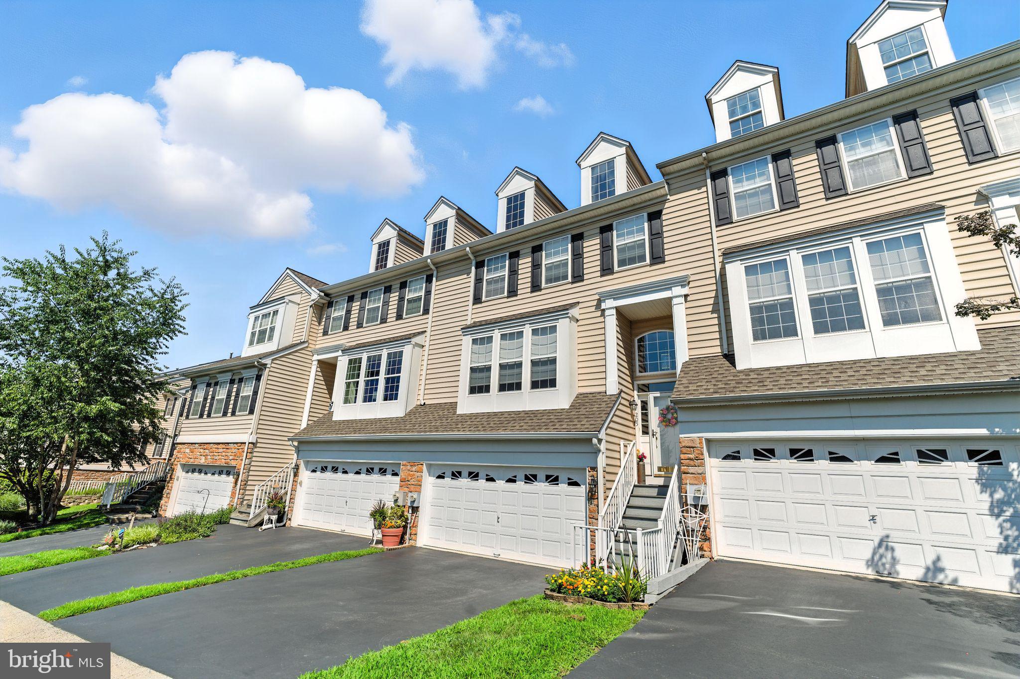 Seldom do townhomes come up for sale in the Mews at Darlington. This sought after small townhome community of 47 homes is tucked off Forge Rd in Middletown Township in a quiet suburban setting . No noisy traffic in this cul-de-sac location! Tranquil setting backs up to the Darlington walking trail, but is minutes from the Wawa train station, shopping at Brandywine Square, 10 minutes from Granite Run Mall and downtown Media.
Meticulously maintained by the original owner, 205 N Azalea is loaded with eye appealing features. Enter the main living floor with double crown Moulding, chair rail, wide baseboards, and newer premium laminate plank floor throughout. The neutral toned Kitchen was remodeled with granite countertops, accent lighting, above and below 42" cabinets, and Stainless-Steel appliances. Trex deck off Eat In kitchen with views of evergreens and woods. Great place for easy entertaining and a relaxing morning cup of coffee.
Second floor loft overlooks vaulted 1st floor family room. Be creative- turn the loft into an office, a guest room or gaming area. Master bedroom with tray ceiling, has walk in closet, double closet, and spacious master bath with a double sink vanity. Two bedrooms, each with double closets, a hall bath with neutral tile floors, and large hall storage closet complete the 2nd floor.
Ground level floor providers owners with another 500 SFT of finished space. Daylight, walk out lower-level opens to patio ideal for grilling. Ample finished space for 2nd family room, home theatre, guest quarters, or hobby area. A home office, laundry, and a 2nd powder room complete Lower Level. Plenty of storage in lower level's unfinished areas and the cutest “wine cellar”. 2 car garage, lower HOA dues , in award winning Rose-Tree Media Schools District....Why wait? Make your appointment today.