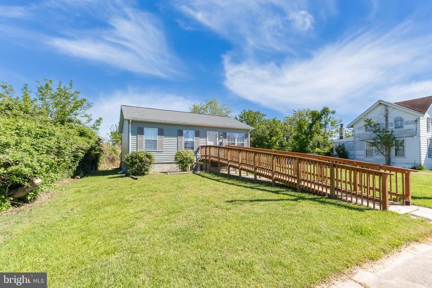Cozy home near the heart of Crisfield. Three Bed one bath single level home with some mobility friendly accessories. Roof and Siding were replaced within the past year with a fenced in backyard.