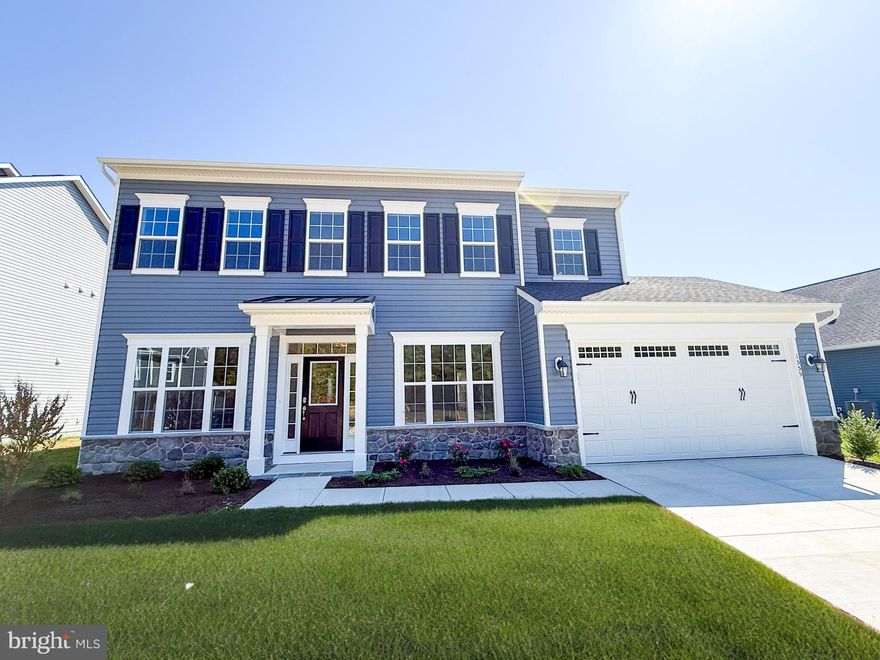 This brand new Kendrick with 3 Car tandem Garage is under construction and will be ready for late summer move in! 
Step inside and discover timeless formal living and dining rooms, seamlessly integrated into an expansive open layout encompassing the great room, kitchen, and breakfast area. This design fosters effortless communication and a connected atmosphere for family and friends. Imagine preparing culinary delights in your gourmet kitchen, complete with stainless steel appliances with a stylish hood, and quartz countertops. A light filled sunroom further expands your main level living space. Car enthusiasts and those needing extra storage will appreciate the inclusion of a spacious tandem 3-car garage.
Take the elegant oak stairs to the second floor, where four generous bedrooms await. The luxurious primary suite serves as a true retreat, boasting large dual walk-in closets and a deluxe primary bathroom featuring upgraded cabinets and sleek quartz countertops. Three additional well-appointed bedrooms, each with ample walk-in closets, and one with a en suite bathroom are also located on this level. A conveniently located laundry room with a sink complete this impressive upper level.
Located in Trappe, MD just minutes from Easton, MD, Lakeside at Trappe is an amenity-rich community that allows for daily recreation and easy access to all your needs in Easton, Cambridge, and beyond. 
Community currently offers a pool, bathhouse with fitness room, ping pong, corn hole and Bark park,  playground and racquet sports courts. An immersive lakeside experience also in the works!
Please note photos are similar while construction is ongoing