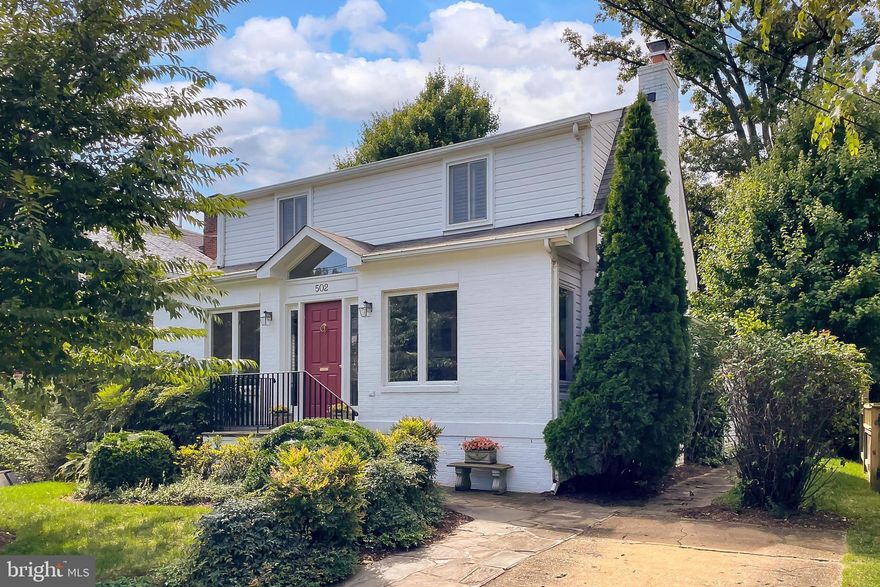 Welcome home to this Jefferson Park 4 bed/3 full + 1 half bath expanded charmer. Upon entering the front door, you will be greeted by a foyer, perfect to display artwork, which leads into a living room with brick fireplace on one side and a formal dining room on the other.  A smartly designed kitchen separates the front living areas with a more informal family room with a second fireplace and adjoining powder room.  The family room walks out to  large deck and fenced rear yard.  The upper level has a coveted four bedroom floor plan with an en-suite primary bedroom with high ceilings and full bath.  A second shared hall full bath completes the top floor.  The basement is partially finished with a third full bath and storage/laundry/utility area.  There are warm wood floors throughout the house (including the upper level which is currently covered with carpeting).   A side shed creates convenient storage and there is a driveway for off street parking.  Conveniently located on a quiet street close to local schools and quick commutes via Braddock Road and  395 to DC, Del Ray and Old Town.