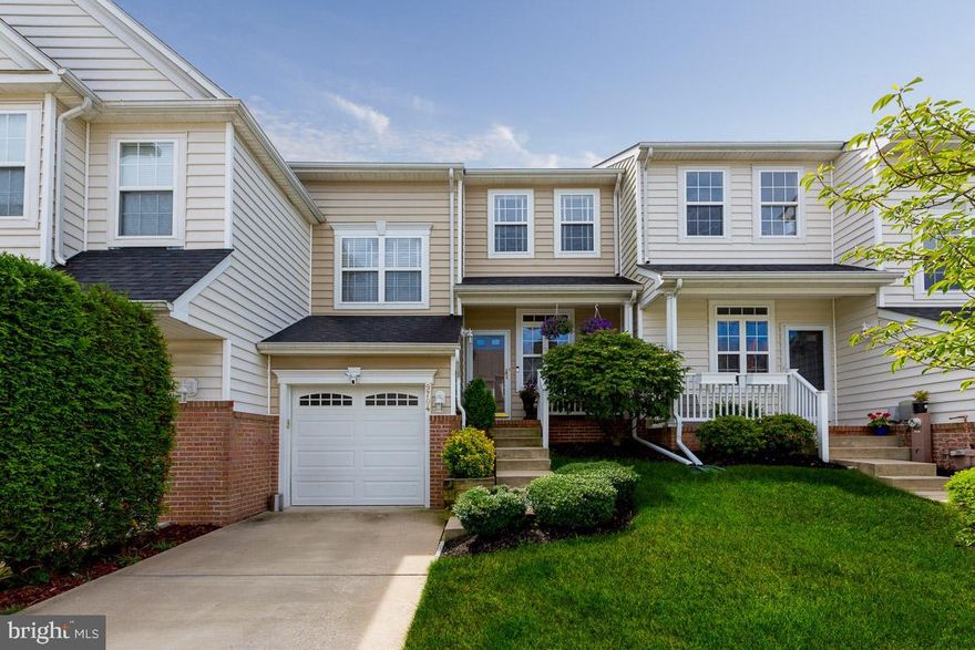 Move in ready! Immaculate luxury townhome with soaring 9' ceilings and crown moldings throughout  the main level. Open floor plan featuring upgraded stainless steel GE Profile appliances, gorgeous counter tops, Gas fireplace with remote control. Master Bedroom with cathedral ceilings and a huge walk-in closet. Owners Luxury Bath with seperate tub and shower and double vanity. Smart home with surround sound pre wired in both the living room and basement. Tastefully painted, upgraded carpet and window treatments with lifetime warranty.Easy access to Rt. 95, 32, close to NSA/Fort Meade.