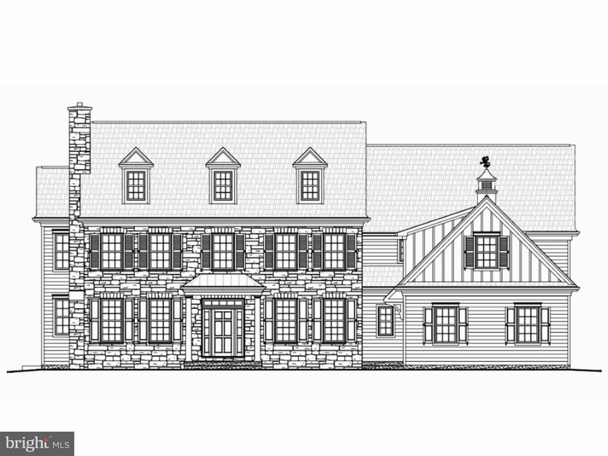 Welcome to an exceptional new construction stone colonial home in the heart of Malvern, where timeless design meets modern luxury, built by a renowned local builder with the finest craftsmanship and attention to detail. Privately set on 2 picturesque acres at the end of a long, secluded drive, with a courtyard entrance, this stunning residence offers 5 bedrooms, 4 full baths, and 2 half baths, 5,168 sqft above grade with every upgrade and detail thoughtfully considered. At this time the buyer can still make selections to customize this home - to be completed in August 2026. Included is a stunning outdoor covered stone patio with a fireplace, perfect for relaxing or entertaining while enjoying the privacy of the expansive grounds, where a pool is possible.  Every detail has been carefully curated, offering the true meaning of “every bell and whistle.”
A striking stone façade, and colonial farm house architectural lines create unforgettable curb appeal, blending elegance with enduring craftsmanship. Inside, the home is designed for both everyday living and elevated indoor/outdoor entertaining, featuring a seamless, open-concept layout filled with natural light.
At the center of the home is a stunning gourmet kitchen, outfitted with high-end finishes, premium Thermador appliances, custom cabinetry, and an oversized island, perfect for gathering, dining, and hosting. The kitchen flows effortlessly into the family room and expansive living and dining spaces with adjacent skullery, creating a warm yet luxurious and sophisticated atmosphere.
The impressive primary suite with a dramatic vaulted tray ceiling and fireplace offers a private retreat with a luxurious spa-like bath and two generous walk-in closets. Four additional bedrooms provide ample space for family and guests, while multiple en-suite baths and a Jack-and-Jill bath ensure both comfort and convenience.
Designed with modern living in mind, the home features two laundry rooms - one conveniently located on the main level and another upstairs, as well as an optional dedicated dog wash station, adding thoughtful functionality for everyday life. An unfinished third-floor (630 sqft) with staircase access and bath rough in offers even more possibilities for an additional bedroom suite, office, playroom, or gym. 
The lower level offers an additional 1,690 sqft that can be fully customized and finished.
It has a 3-car garage with convenient mudroom access to the beautifully appointed living spaces. Surrounded by serene, natural beauty yet conveniently located near Malvern’s shopping, dining, and Great Valley’s top-rated schools, this home delivers the perfect balance of privacy and accessibility.
A rare opportunity to own a brand-new luxury home on a premier homesite with easy access to major highways and one of the Main Line's most desirable locations.