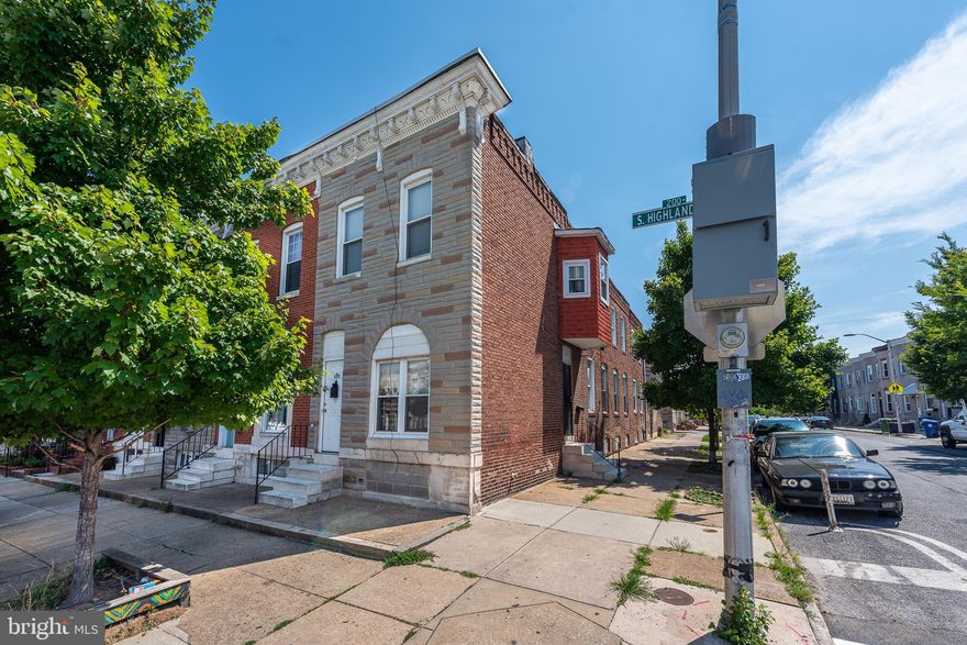 LEGALLY ZONED 2 UNIT END OF GROUP ROWHOME WITH OFF STREET PARKING!  Property consists of 2 large 1 bedroom, 1 bath units.  Each unit has a spacious living room, eat-in kitchen, large bedroom, and a full bath.  The basement is unfinished but perfect for storage and there is off street parking.  Property is separately metered.    Each unit is rented for $750/mo and both units are on a month to month basis.  Tons of renovations in the area and conveniently located close to Patterson Park.  Perfect opportunity to add to your rental portfolio or to live in one unit and rent the other to help pay your mortgage!