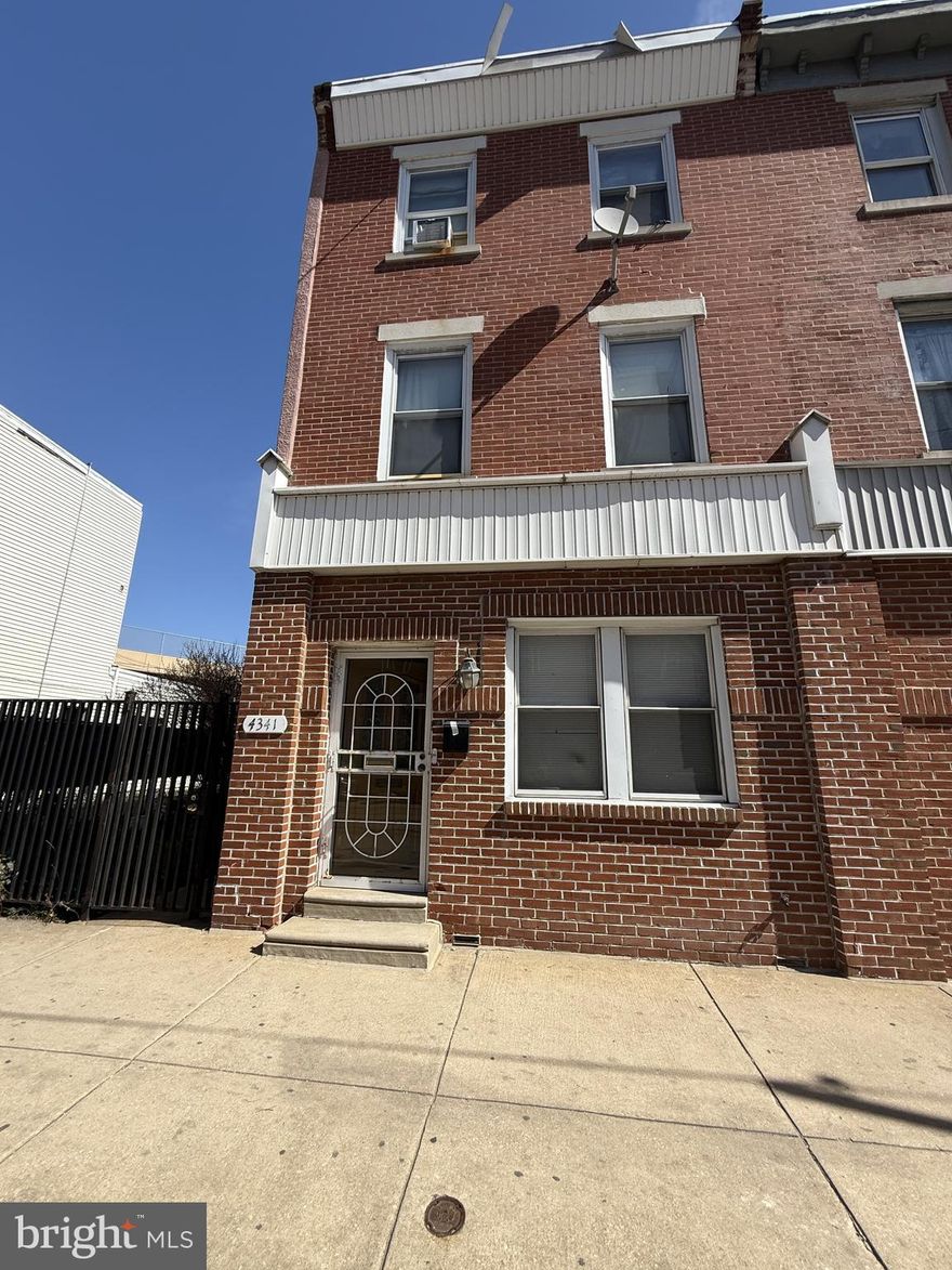 Welcome to 4341=43 Germantown Avenue, a truly unique gem in Philadelphia! This spacious, three-level property boasts a generous 2,688 square feet of living space and sits on a double lot, offering a total of 4,500 square feet. With four bedrooms and two bathrooms, this home provides ample space for your lifestyle needs.

The fenced-in yard is perfect for enjoying the outdoors, whether you're hosting a gathering or simply relaxing. The property is in good condition, but it’s worth noting that it will need a little cleanup, as the owner won’t be able to clear out all the contents. This offers a fantastic opportunity to put your personal touch on the space and make it truly yours.

Located in a sought-after area, this rare find is a must-see for anyone looking to settle into a vibrant community. Don’t miss out on this chance to own a piece of Philadelphia charm! Schedule your showing today and imagine the possibilities that await.