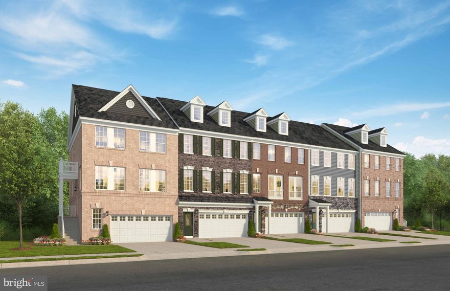 Nestled in the heart of Marlboro Ridge, this stunning interior, Bradbury townhome offers a harmonious blend of modern luxury and natural beauty. Backing to a serene, wooded area, this home provides a tranquil retreat from the hustle and bustle of everyday life. Boasting four spacious bedrooms and three full baths along with an additional half bath, it offers ample space for comfortable living. The gourmet kitchen is a chef's dream, featuring top-of-the-line appliances and elegant finishes. As you step into the living room, you'll be greeted by a cozy, electric fireplace, creating the perfect ambiance for relaxation and gatherings. The finished lower level with a walkout to the fully fenced rear yard extends your living space and provides endless possibilities for recreation and entertainment. The neighborhood offers a rich amenity program with a club house, pool, tennis courts, tot lots, equestrian center, equestrian and walking trails. This home is under construction and access is limited.  Please visit the onsite Sales Office for a tour.  Photos are of a similar home.