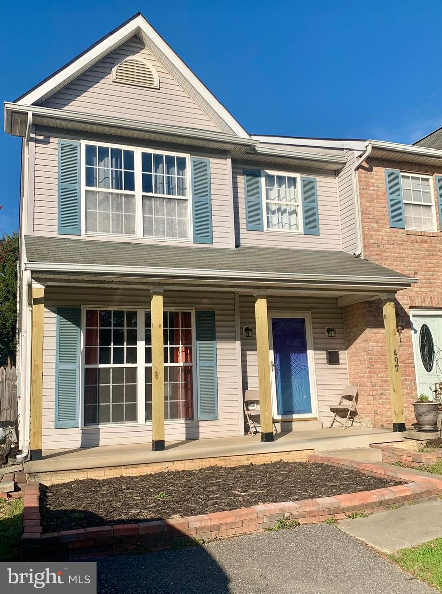 Welcome home to easy, comfortable living in this charming 3-bedroom, 1.5-bath residence just minutes from downtown Frederick. The bright and spacious living room is filled with natural light, creating a warm and inviting atmosphere, and is complemented by a convenient half bath on the main level.

The kitchen features sleek stainless steel appliances and a cozy dining area that overlooks out to the fully fenced backyard—perfect for relaxing or entertaining on the brick patio. A handy storage shed provides plenty of space for lawn equipment and more.

Upstairs, you’ll find three well-appointed bedrooms and a full hall bath, offering both comfort and functionality. Out front, a generous two-car parking pad provides easy and convenient access.

With a new HVAC system and water heater installed in 2023, this home is move-in ready and waiting for you to enjoy! Welcome Home!