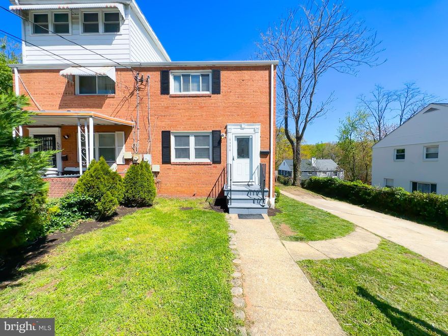 Welcome to 6306 Kennedy Street!  This is s a charming Colonial-style duplex located in the Templeton Knolls neighborhood of Riverdale, MD. This well-maintained home offers 3 bedrooms and 2 full bathrooms across approximately 1,728 square feet of living space. The property features a fully finished basement with a separate entrance, providing additional living or storage space. The home is includes a private driveway and a fully fenced yard, ideal for outdoor activities and privacy.  Situated in a convenient location, 6306 Kennedy Street offers easy access to shopping, dining, parks, and recreational areas. The upcoming Purple Line Metro station nearby enhances connectivity to the greater Washington, D.C. area . This property presents a great opportunity for investment or the perfect starter home in a vibrant and growing community.