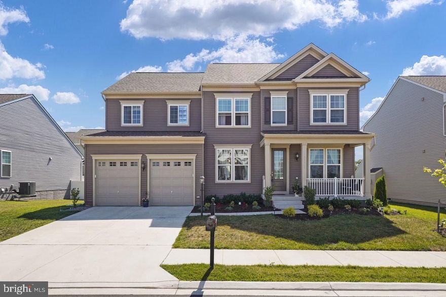 Recently built  SF home (less than 2 years), well maintained, 5 bed rooms/4full baths/1 half bath/2 car attached front loaded garage, backyard fenced and have kids playground/patio,.

Main Level:  Harwood floor with kitchen/dining/living/office room/1 half bath
Upper Level:  Carpet with 4 spacious bedrooms and 3 full baths
Lower Level:  Carpet with finished rec room , Den/Bed-room and full bath/storage area/walk-up to rear exit.