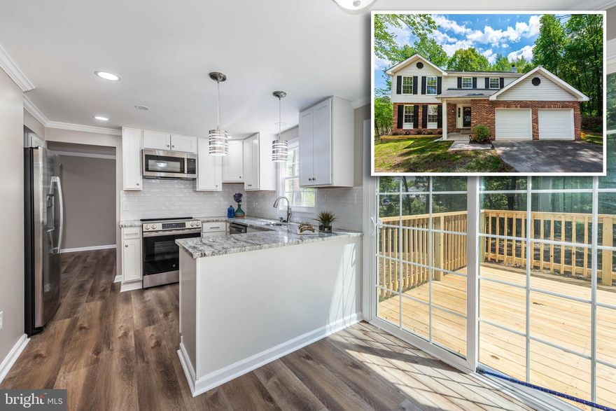 Welcome to 7674 Tuckerman Dr!   Thoughtfully updated throughout with soft, serene tones and filled with natural light.
Featuring completely new flooring, appliances, countertops, and cabinetry, along with beautifully redone bathrooms, this home offers a fresh, move-in ready feel from the moment you walk in.
Enjoy a traditional layout with separate living and dining spaces, along with an open kitchen and family room centered around a cozy fireplace.
Upstairs offers four spacious bedrooms, including a comfortable primary suite.
Step outside to a brand new  expansive deck; perfect for relaxing or entertaining,   You get all of this on a private setting .   Convnentenlty located in Hanvoer Md  - close to  Annapolis, Baltimore  and Ft Mead

Conveniently located in Hanover with easy access to Baltimore, Annapolis, and Fort Meade.

Open House Sunday 12:30–2:30Attachments