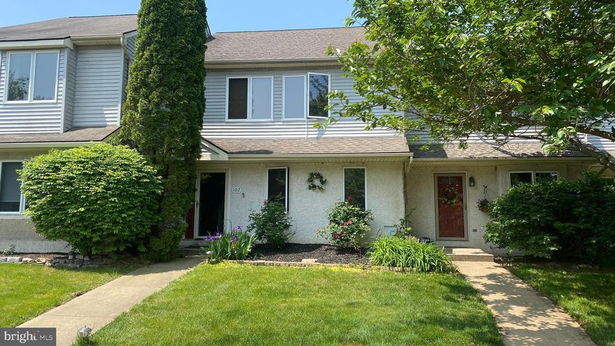 Welcome to 102 Pinebrooke Circle in East Brandywine Township, Downingtown School District.  This is a very large Townhome offering 3 bedrooms, 2.5 baths, Full walk out basement, and assigned parking.   Pinebrooke is a small enclave of Townshomes located just off of Route 322 on a circle street.  The open first floor plan has a Formal dining room, eat-in kitchen, great room, powder room, and deck.   Special features include a spacious great room complete with updated flooring with a fireplace.  The great room also has perfect access to the oversized and expanded rear deck.  The low maintenance deck has a beautiful awning.  The kitchen has a wrap around counter with considerable cabintetry, stainless steel appliances, and plenty of storage space.  As you enter the front door the formal dining room is to your right and could also be usded for a home office.  The powder room is located just off the hall on the first floor.   The second floor has 3 spacious bedrooms including the primary bedroom complete with a full primary bath and walk in closet.  Each bedroom is nice sized and has plenty of closet space.  The basement is full and has a walk out entrance to the rear yard and deck area.  The rear of the home backs up to trees and is private.  The parking is ideal with 2 assigned and numbered parking spaces along with plenty of guest parking.  Conveniently located just down the street from a shopping center with Crops Grocery, Banking, and many other stores. Excellent location 10 minutes from Downingtown Borough with quick access for all major commutes,  PA Turnpike, Train station, shopping, 15  minutes to Wegmans, Route 30 bypass, route 202, and King of Prussia.