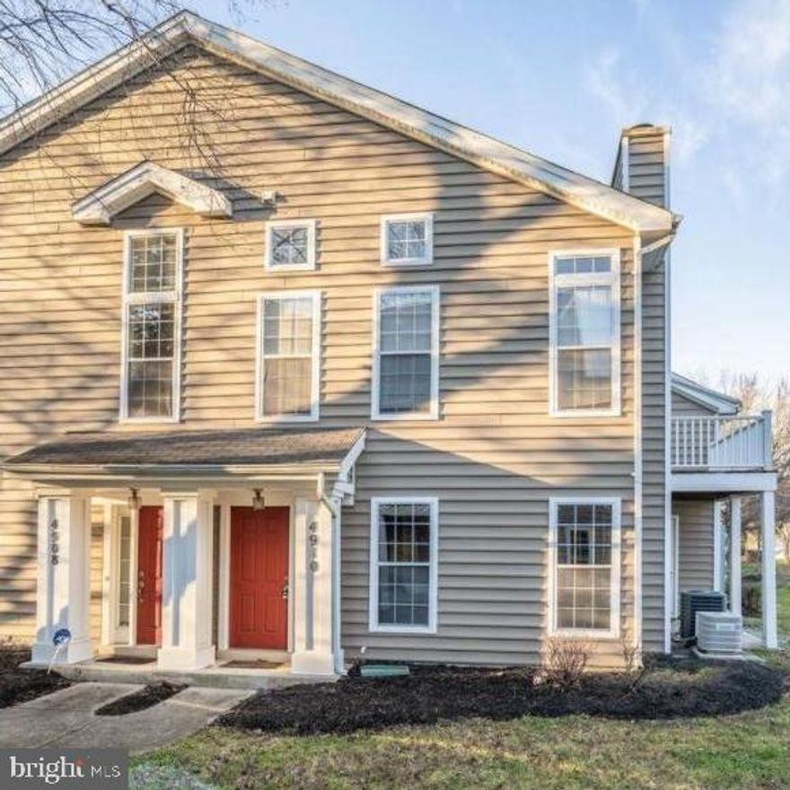 Welcome to 4910 King Patrick Way #201, a beautiful 2-bedroom, 1.5-bathroom townhouse-style condo nestled in the sought-after Kings Council community of Upper Marlboro, Maryland. Built in 1994, this meticulously maintained home offers 1,341 square feet of comfortable living space, combining modern updates with classic Colonial design.

The main level boasts rich hardwood floors throughout the dining and family rooms, creating a warm and inviting atmosphere. The spacious family room features a cozy wood-burning fireplace, perfect for relaxing evenings. The updated kitchen is a chef’s dream, equipped with sleek granite countertops, stainless steel appliances, and ceramic tile flooring. A convenient half bathroom is located on the main level for guests.

Enjoy the convenience of an attached 1-car garage and an additional driveway space or step outside to a private patio area, ideal for outdoor dining and relaxation. Residents have access to community amenities, including a pool, playgrounds, and walking trails. This home is in a great location, only minutes to Pennsylvania Ave and 495 beltway, close to shopping, metro and courthouse.