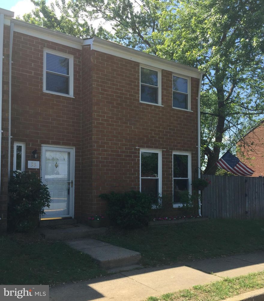 Why Rent When You Can Own! Great Townhome with 4 Bedrooms,  Large End Unit Townhome in N.Stafford!  Larger Fully Fenced in Lot with a back & side yard. Hot Tub and Shed. All Windows and Sliding Door were Replaced  and Newer Hardwood Flooring, also has just been given a Fresh Coat of Paint and Updated Kitchen and Bathroom. USDA 100% Financing is Available. Near Commuter Lot, I-95, Rt1& Shopping