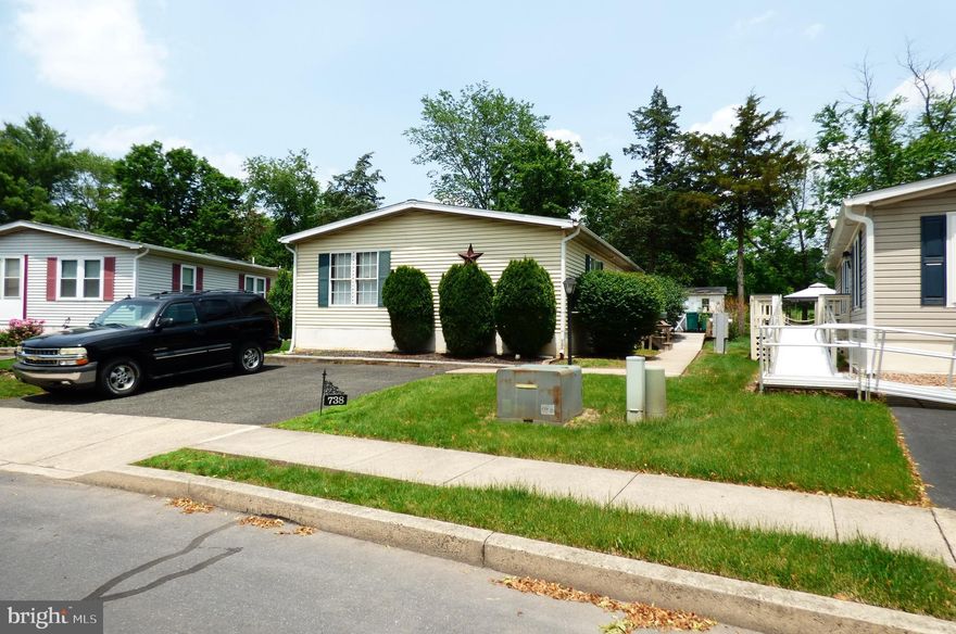 Nice Double wide Ranch in Red Hill Estates...2 Bedrooms and 2 Full Baths.... Open floor plan with sliders to rear deck....Property needs a little personal touch.  Quick settlement possible!