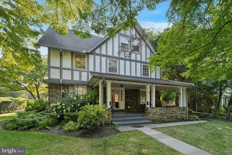 A Rare Opportunity to Own a Timeless Estate Home Experience the grandeur of this stately stone colonial, a home of rare distinction that offers both elegance and endless potential. From the moment you approach the wide front porch, the charm of this residence makes a lasting impression. Step inside the sunny, welcoming foyer where exquisite architectural details set the tone. To one side, an expansive formal living room handsome fireplace invite conversation and quiet evenings, while opposite, a generous dining room creates the perfect setting for gatherings both intimate and grand. The spacious kitchen awaits you and is a chef’s dream, the space you’ve always imagined. A convenient laundry nook, practical mudroom, and half bath make daily living both efficient and comfortable. The sweeping central staircase leads to the second floor, where the serene primary suite offers a private ensuite bath. Three additional bedrooms and a full hall bath complete this level. On the third floor, you’ll find three more generously sized bedrooms and another full bath, providing abundant space for family, guests, work space, and playroom. Additional features include an unfinished basement with endless potential and a detached two-car garage with a full family room above on the second floor, perfect for extended family, rental income, an au pair, or a private studio. Outdoors, a stone patio opens to the expansive yard, ideal for entertaining, gardening, or simply enjoying the peaceful setting. Located in the award-winning Lower Merion School District, this remarkable property offers walkable access to houses of worship, shops, restaurants, and a supermarket. With Center City, Ardmore, and Manayunk just minutes away, convenience and community come together in one extraordinary address. This estate is more than a home;, it is a legacy, a rare opportunity to become the next steward of a timeless property where generations of memories await.