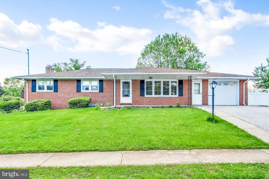 Are you ready to call this one home?  This ranch    style, one story home is move in ready with real   hardwood flooring, beautiful privacy fenced rear yard, walk out basement with finished family        room, full bath and lower level bedroom makes     this a roomy four bedroom home  in West York      area school district!  Attached garage and two      levels  of off street parking!  Convenient to           shopping, area restaurants and Pa route 30 and    on a corner lot!